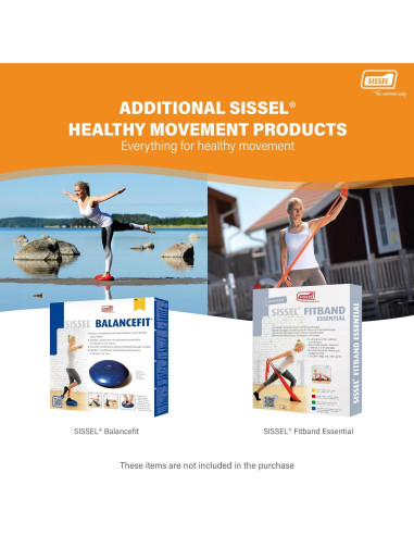 Círculo de Pilates Sissel 38cm con Póster de Ejercicio