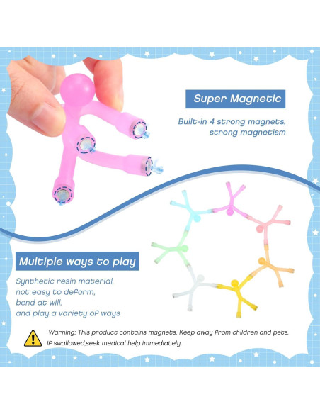 30 Juguetes Magnéticos Coloridos Jerify 7x7cm para Decoración 30 Juguetes Magnéticos Coloridos Jerify 7x7cm para Decoración