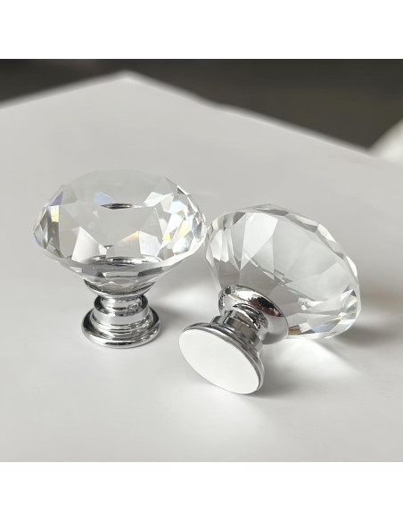 Botón de Cristal en Forma de Diamante OHNAKON para Inodoro