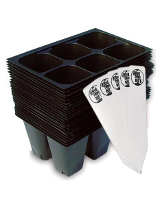 Bandejas para Inicio de Semillas La Ciudad Hidropónica 144 Celdas