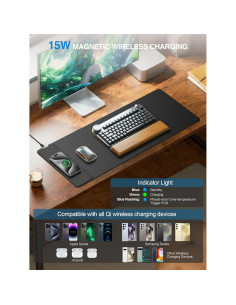 Alfombrilla de Carga Inalámbrica TopMade XL 80x30cm 15W 2