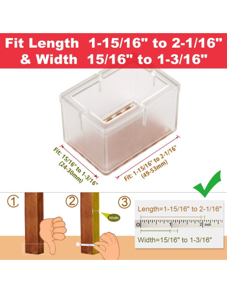 Tapones Protectores para Patas de Silla Anwenk 16 Unidades Tapones Protectores para Patas de Silla Anwenk 16 Unidades