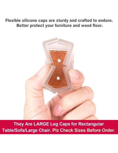 Tapones Protectores para Patas de Silla Anwenk 16 Unidades