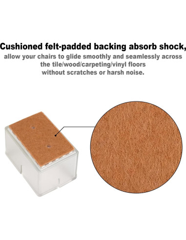 Tapones Protectores para Patas de Silla Anwenk 16 Unidades