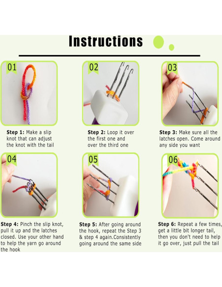 Herramienta de Tejer Multifuncional DAFENCHI 3 Ganchos Beige Herramienta de Tejer Multifuncional DAFENCHI 3 Ganchos Beige