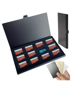 Caja de Aluminio a Prueba de Agua JAKENHAM para 12 Tarjetas Micro SD
