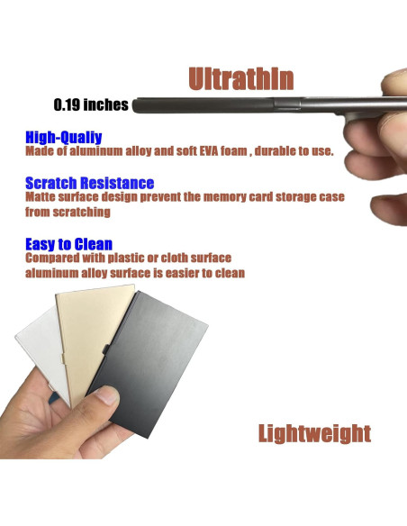 Caja de Aluminio a Prueba de Agua JAKENHAM para 12 Tarjetas Micro SD