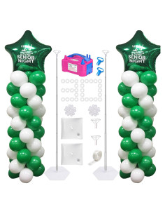 Kit de Columna de Globos y Bomba Eléctrica IDAODAN 165 cm