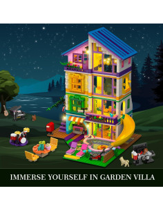 Set de Construcción Casa HOGOKIDS 1317 Piezas con Luz LED 2