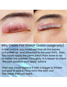 Protectores Planos de Elevación de Pestañas Iconsiam 1mm Rosa 2