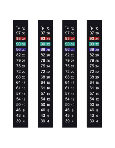 Termómetro Adhesivo para Acuario Kombucha J710654936357 4-36C