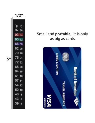 Termómetro Adhesivo para Acuario Kombucha J710654936357 4-36C