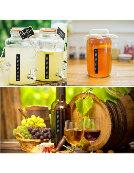 Termómetro Adhesivo para Acuario Kombucha J710654936357 4-36C