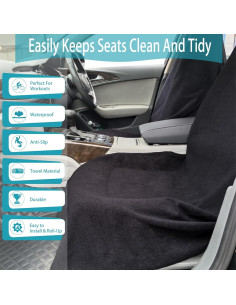 Fundas de Asiento de Coche Teuaktty Universales Impermeables 2