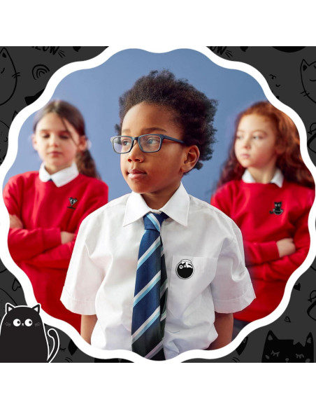 16 Pines de Esmalte Gato Negro Juexica - Accesorios Kawaii