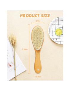 Cepillo para Bebé Lictin de Madera Natural - Suave y Efectivo 2