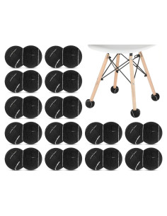 40 Pelotas de Tenis Precortadas Macarrie para Muebles - Negro