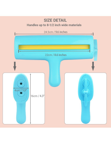 Crimpadora de Papel KW-triO 21.59 cm Cian para Manualidades