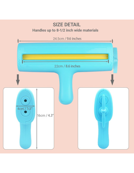 Crimpadora de Papel KW-triO 21.59 cm Cian para Manualidades