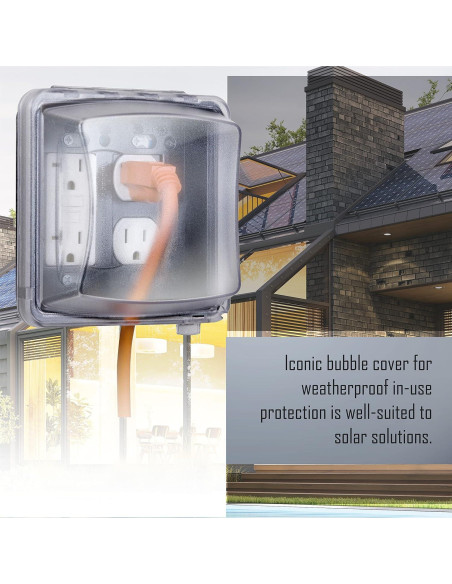 Cubierta a Prueba de Clima TayMac MM2410C 2 Ganglios 14cm