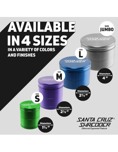 Molinillo de Especias Manual Santa Cruz Shredder Negro 4.3 cm