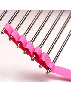 Peine para Quilling de Papel EXCEART Rosa 14.2x8cm 2