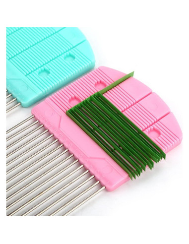 Peine para Quilling de Papel EXCEART Rosa 14.2x8cm