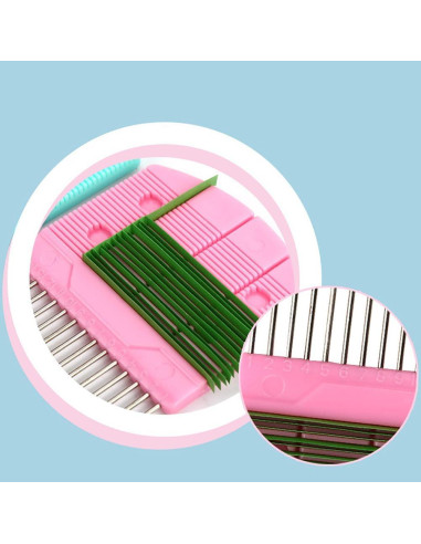 Peine para Quilling de Papel EXCEART Rosa 14.2x8cm