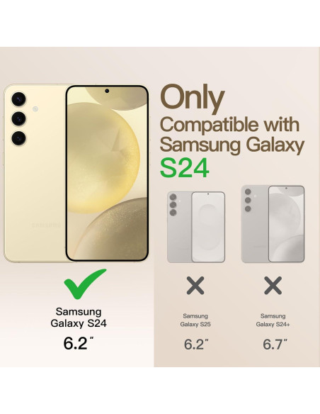 Funda Transparente TPU JETech para Samsung Galaxy S24 6.2" Amarillo