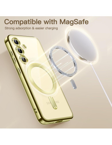 Funda Transparente TPU JETech para Samsung Galaxy S24 6.2" Amarillo