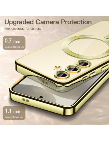 Funda Transparente TPU JETech para Samsung Galaxy S24 6.2" Amarillo