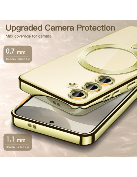 Funda Transparente TPU JETech para Samsung Galaxy S24 6.2" Amarillo