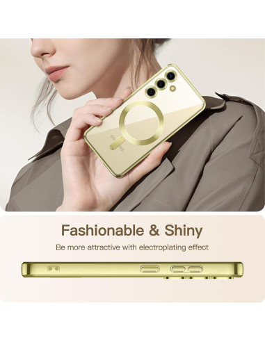 Funda Transparente TPU JETech para Samsung Galaxy S24 6.2" Amarillo