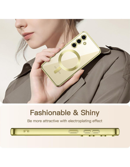 Funda Transparente TPU JETech para Samsung Galaxy S24 6.2" Amarillo