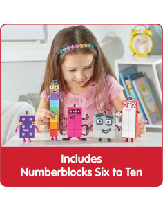 Figuras de Acción Numberblocks Seis a Diez hand2mind - Juguetes Educativos 2