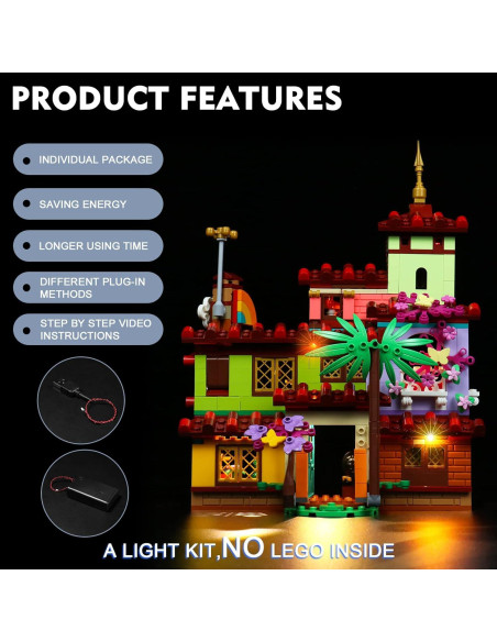 Kit de Luz LED BrickBling para Casa Madrigal LEGO 43202