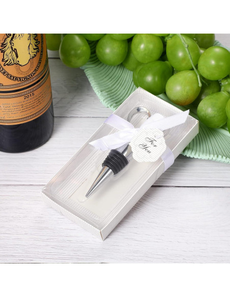 30 Tapones de Vino Corazón Plateado Ferraycle - Clásico