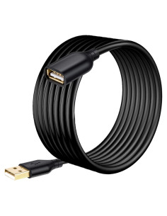 Cable de Extensión USB 2.0 Costyle 4.57m Negro Macho a Hembra