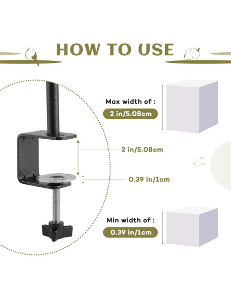 Comedero para Aves Urban Deco de Deck Ajustable 42x18 cm