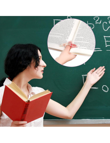 4 Soportes de Página de Libro de Resina con Flores Secas Pajean