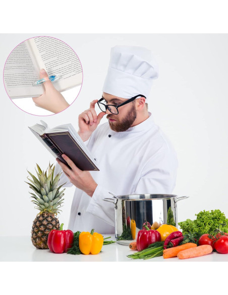 4 Soportes de Página de Libro de Resina con Flores Secas Pajean