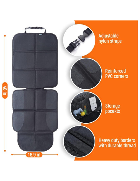 Protector de Asiento de Coche JOYSKY Y04 Impermeable 124x48cm
