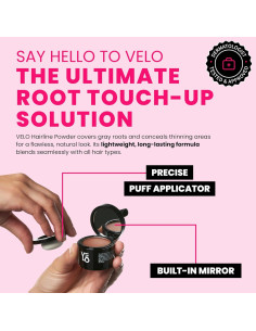 Polvo para Raíces VELO Castaño - Cubierta Instantánea 4g 2