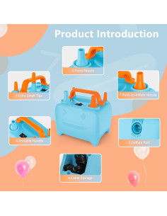 Bomba de Globo Eléctrica OWill CQB-A 600W Doble Boquilla 2