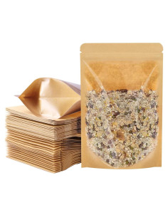 100 Bolsas de Papel Kraft Reutilizables 8.9x14 cm SixWeKit