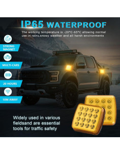 Luces de Emergencia LED Inalámbricas Markstor MST-06A Ámbar 2