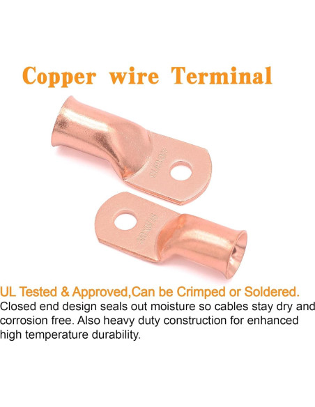 Kit de Conectores de Batería 48PCS Taukealugs AWG 1/0 a 4/0