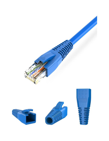 CableCreation RJ45 Cubiertas de Conector 50-Pack Azul CAT5 CAT6
