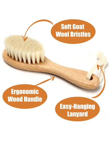 Juego de Cepillo y Peine de Madera WXA para Bebés 3 Piezas