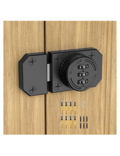 Cerradura de gabinete YogePote combinación 3 dígitos negra